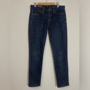 J. Crew Womens Jeans Size 25 Blue Toothpick Straight Leg Dark Denim Bottoms